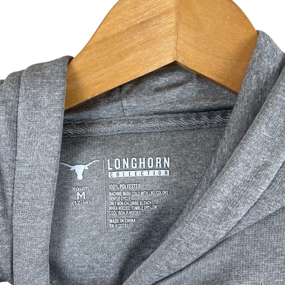 University of Texas Longhorns Gray Hoodie Mens Unisex Size Youth Medium (12-14) - Picture 2 of 4
